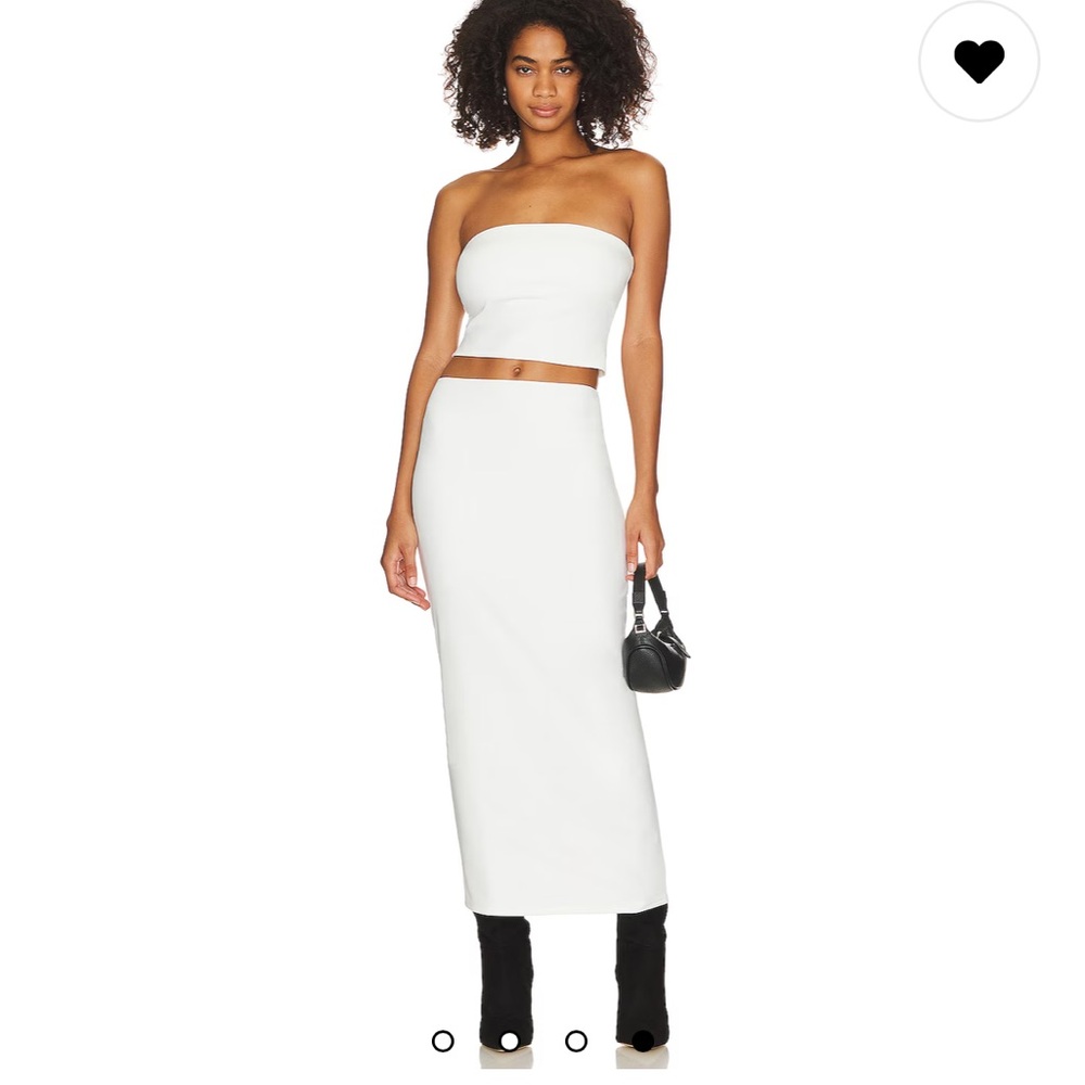 NBD x Maggie MacDonald Eulla Top and Skirt Set in Ivory